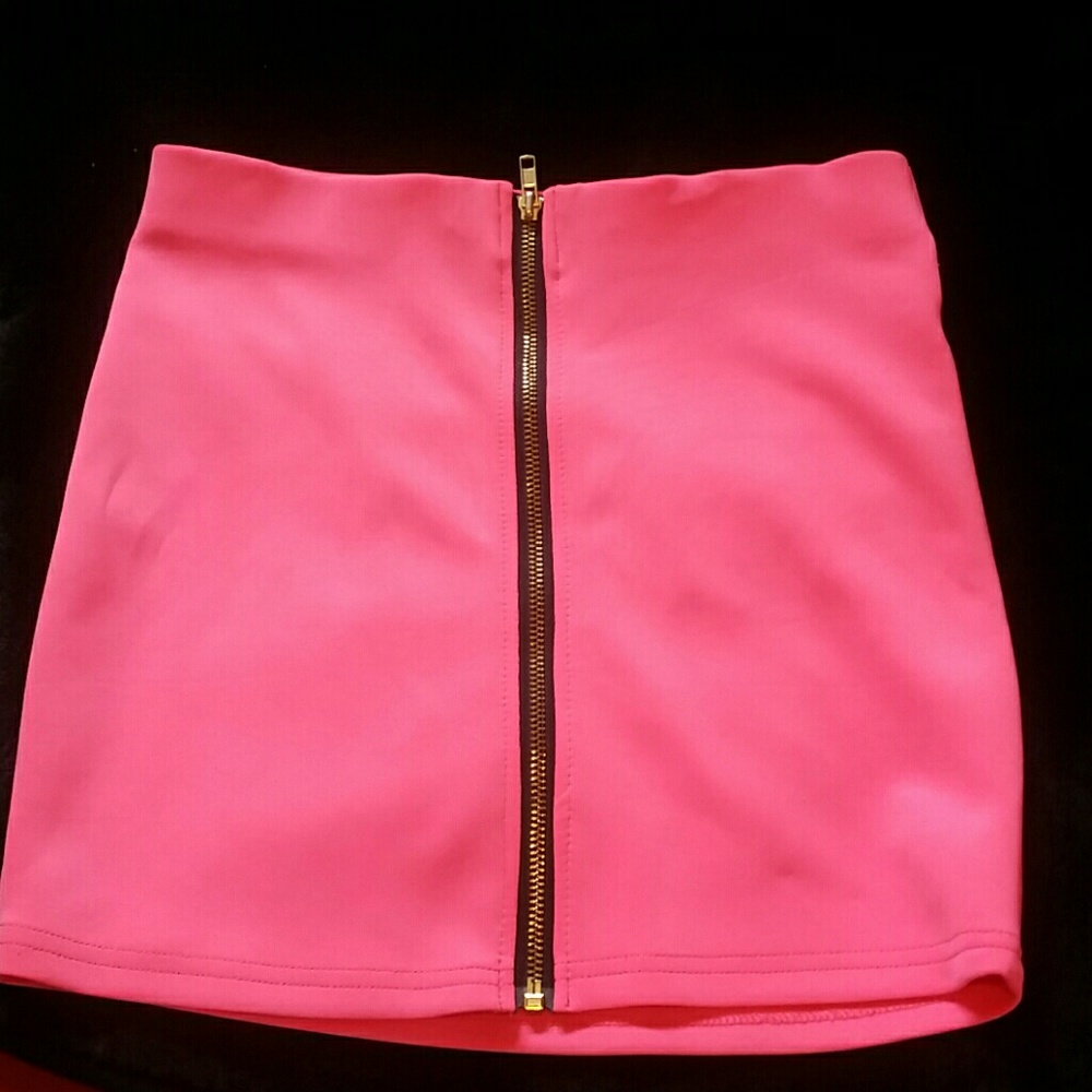 Bright pink mini barbie skirt